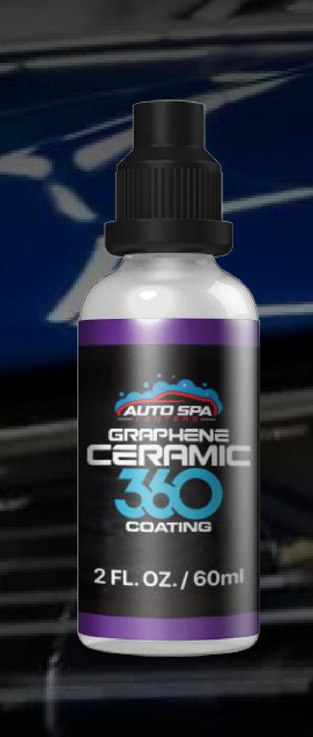Auto Spa Graphene Ceramic360 coating, 2 fl oz bottle, the product applied at AUTOSTREAM360