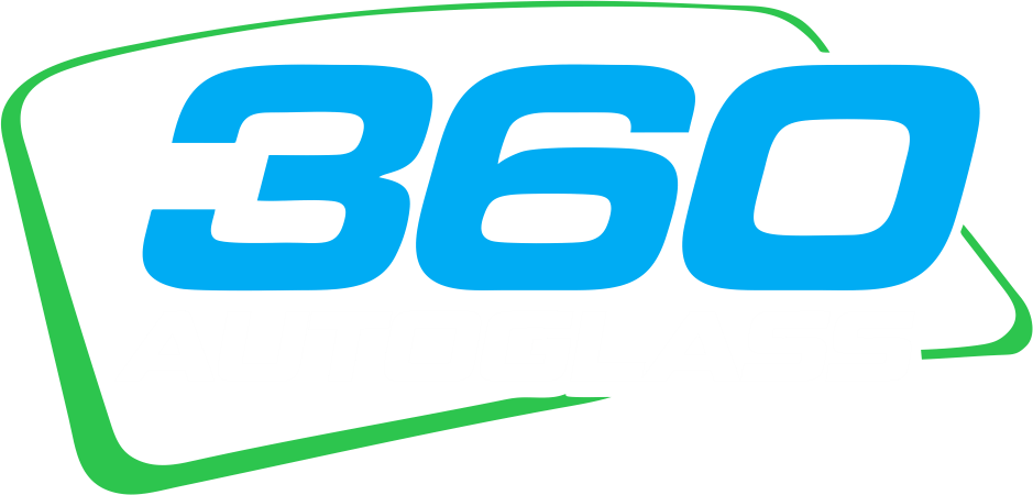 360 auto glass logo