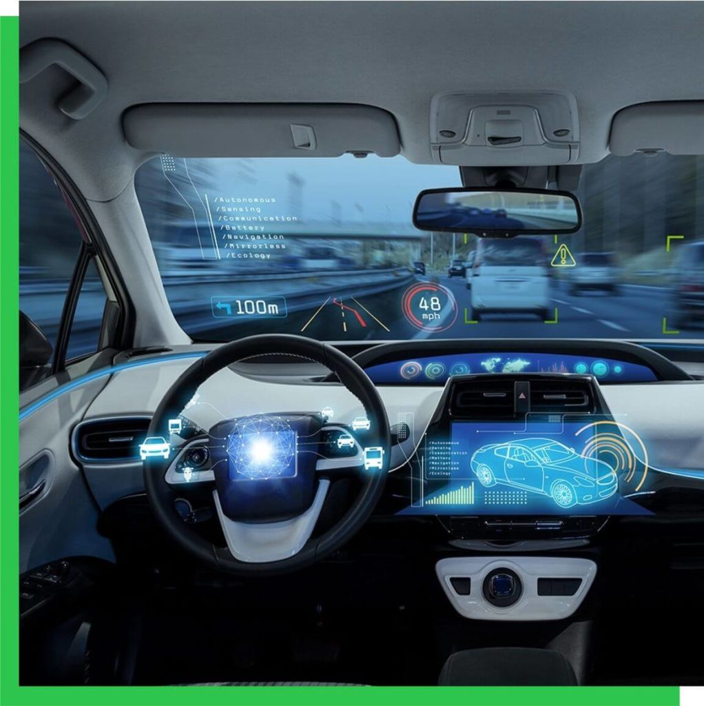 auto interior image glass
